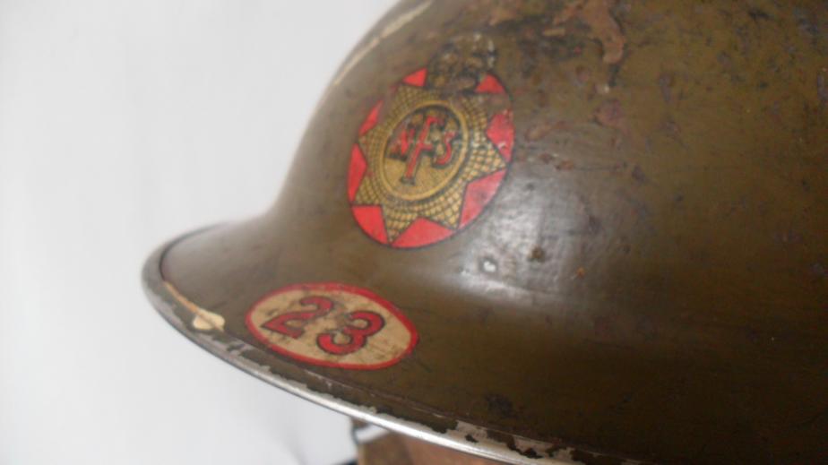 WW2 National Fire Service MK2 Helmet 1938