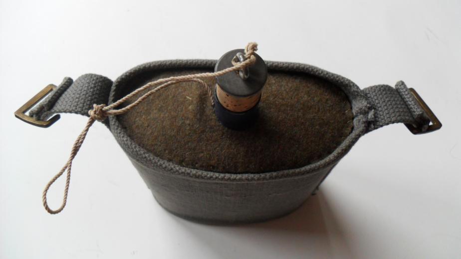 WW2 RAF Webbing Waterbottle Carrier and Bottle