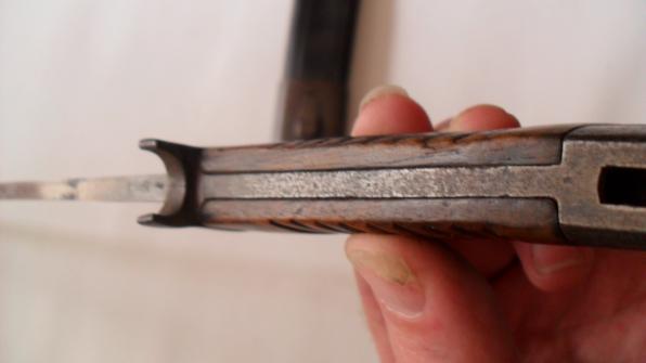 Early WW1 Imperial German Mauser G98 Bayonet and leather scabbard