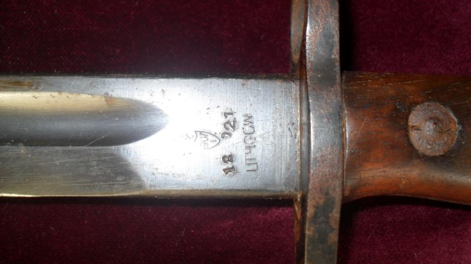 Scarce Interwar Australian (Lithgow)07 Bayonet 1921