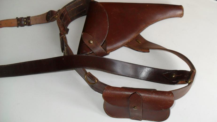 Sam Browne Belt,Holster and Ammo Pouch