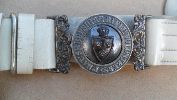 Victorian 1st Batt Shropshire Rifle Volunteers Officers Belt & Clasp