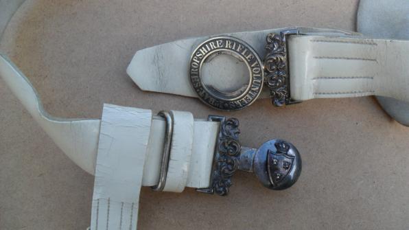 Victorian 1st Batt Shropshire Rifle Volunteers Officers Belt & Clasp