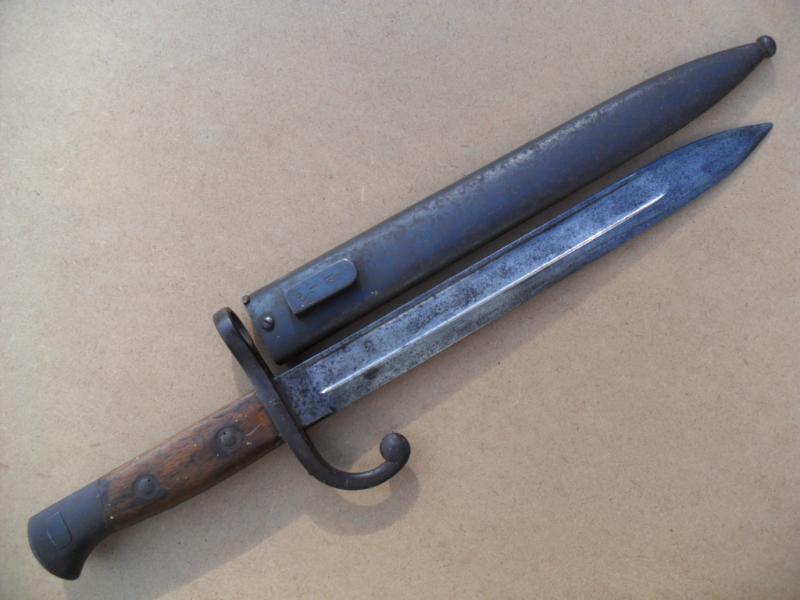 Scarce WW1 Belgian Mle 1889 (Mauser) Short Infantry Bayonet