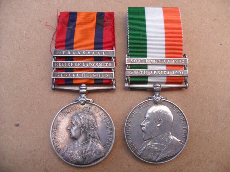 Boer War Medal Pair,  Military Mounted Police
