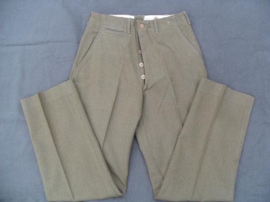 WW2 US M1944 Pattern Wool Serge Trousers (Enlisted Mans)