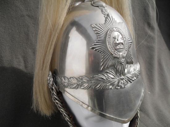 Scarce Montgomeryshire Yeomanry Cavalry Trooper's 1871 Pattern Dress Helmet