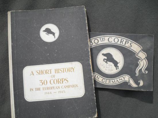 WW2 '30th Corps in Germany' Booklet & Short History Book (Named to 30 Corp Officer)