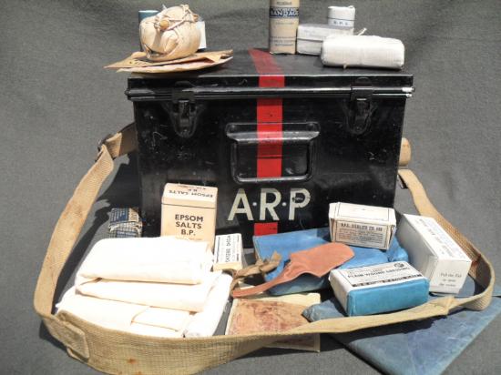 1939 A.R.P  First Aid Box & Contents