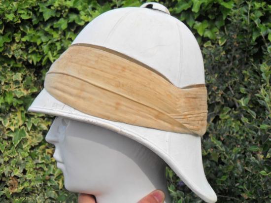 Exceptionally Rare Sudan/Boer War 1877 Ptn White Foreign Service Helmet