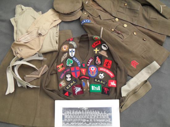 Exceptional WW2 A.T.S Uniform Group, Rare Unit (R.A.M.T.S)