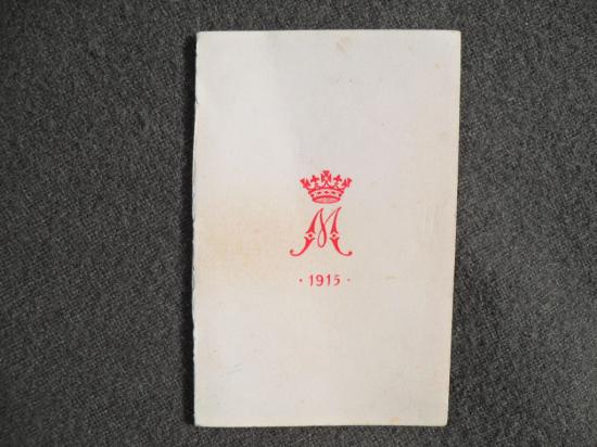 WW1 Princess Mary 1915 Gift Tin New Year Card