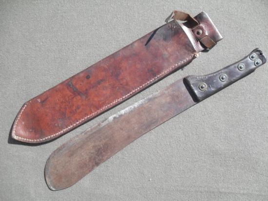 Rare British Inter-War Machete & Rare Variant Scabbard