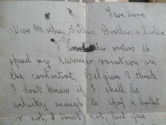 1912 Early RFC Flight Sergt's Ephemera Group No.194 (Killed in the Field 1915)