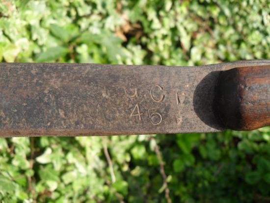 1945 British Indian Army Machete & Scabbard (A/F)