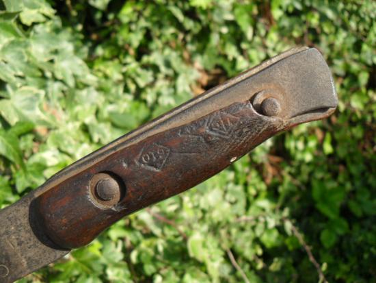 1945 British Indian Army Machete & Scabbard (A/F)