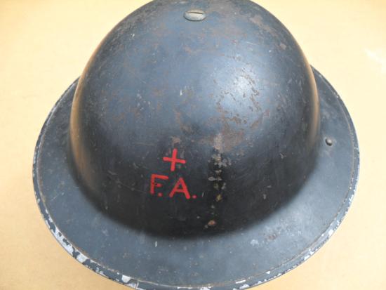 1939 British Homefront First Aid MkII Steel Helmet