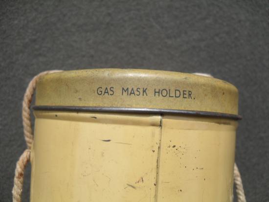 WW2 British Civilian Gas Mask Tin (Highgate, London Address)