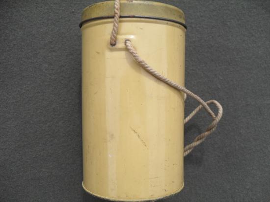 WW2 British Civilian Gas Mask Tin (Highgate, London Address)