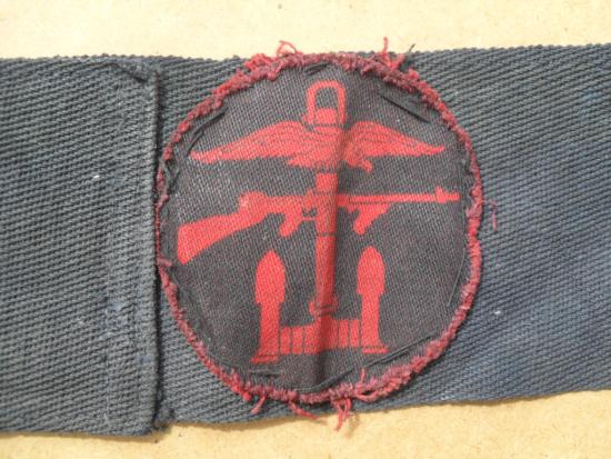 WW2 Printed Combined Operations Formation Sign On Royal Navy Money Belt