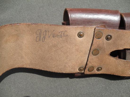 WW2 03 Pattern Leather 50-Round Bandolier South African Issue