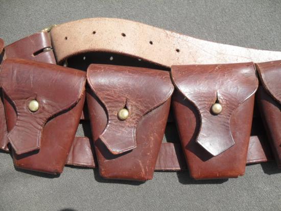 WW2 03 Pattern Leather 50-Round Bandolier South African Issue