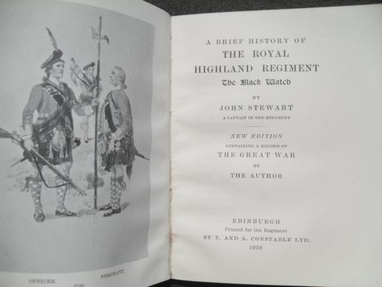 1938 'The Story Of The Black Watch' Book