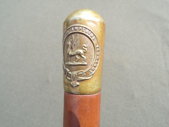 Scarce Montgomeryshire Imperial Yeomanry Riding Crop 1901-1908