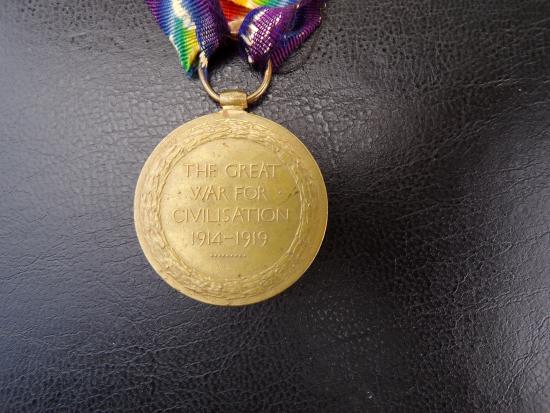 WW1 Chaplain Royal Navy Victory Medal (H.M.S Sutlej & H.M.S Bracchante)