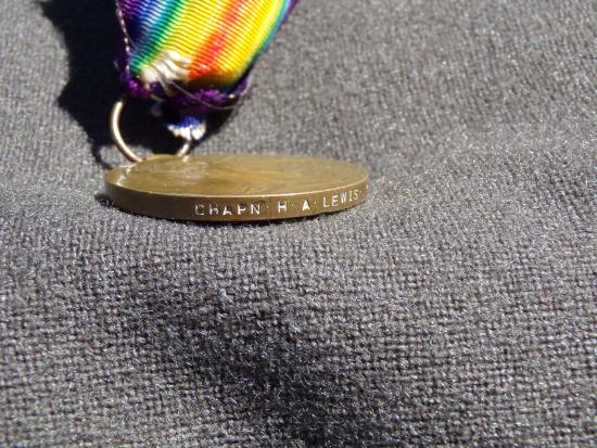 WW1 Chaplain Royal Navy Victory Medal (H.M.S Sutlej & H.M.S Bracchante)