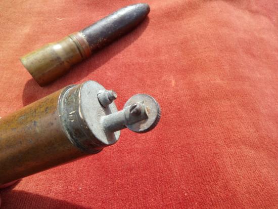 WW2 British 20mm Cannon Round Converted To Desk Lighter
