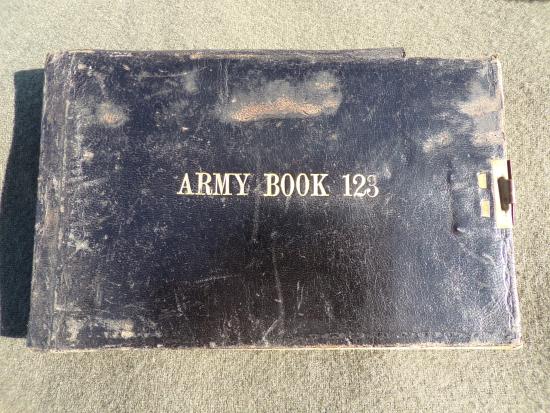 Late Victorian / Boer War Period Army Book 123 (List Of Quarters For Billeting Troops)